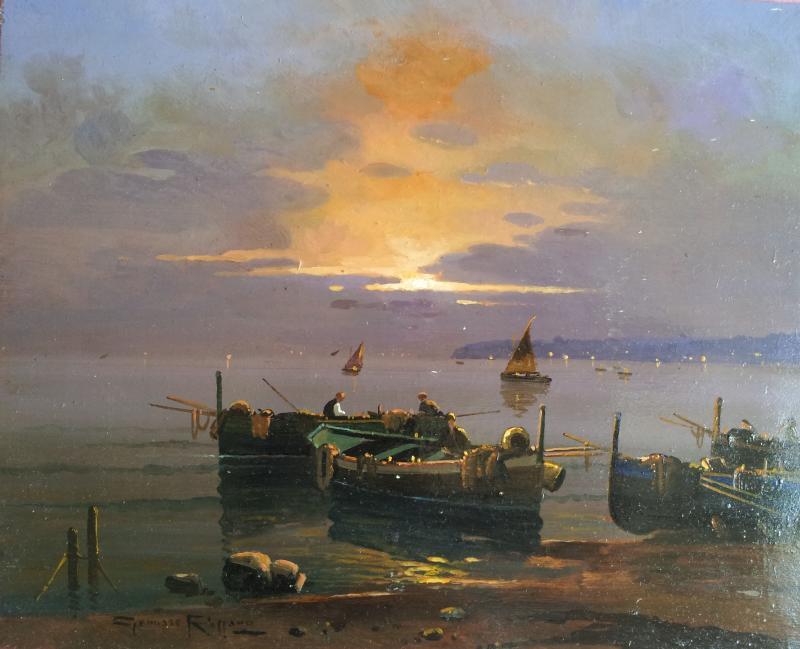 Federico Rossano Borgo marinaro al tramonto